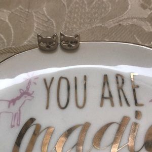 ModCloth Kitty Cat Earrings